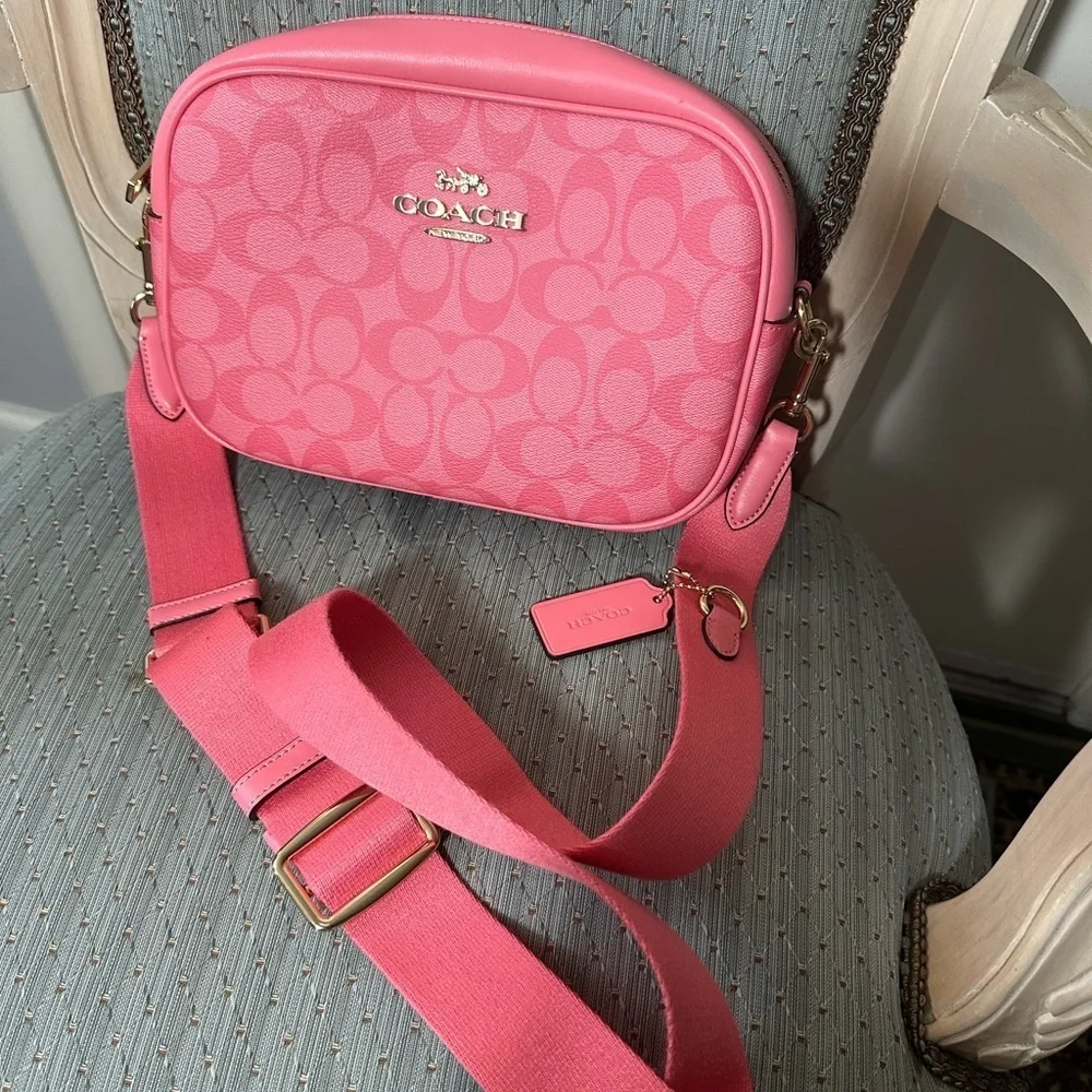 Coach Signature Pink Crossbody Bag